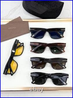 TOM FORD TF1303 Black Frame / Smoke Gray Lens 5519-145 Sunglasses New with Case