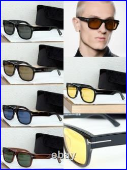 TOM FORD TF1303 Black Frame / Smoke Gray Lens 5519-145 Sunglasses New with Case