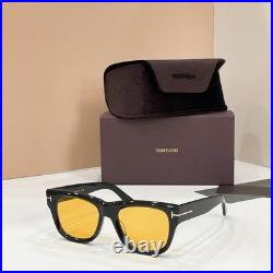TOM FORD TF1304 Black-Frame Sunglasses with Yellow Lenses 53 20-145