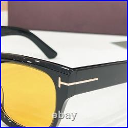 TOM FORD TF1304 Black-Frame Sunglasses with Yellow Lenses 53 20-145