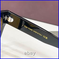 TOM FORD TF1304 Black-Frame Sunglasses with Yellow Lenses 53 20-145