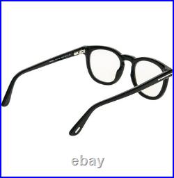 TOM FORD TF5993B 005 Black Photochromic Clip On Blue Block Optical Sunglass 5993