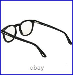 TOM FORD TF5993B 005 Black Photochromic Clip On Blue Block Optical Sunglass 5993