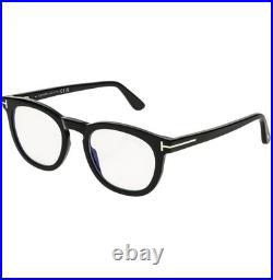 TOM FORD TF5993B 005 Black Photochromic Clip On Blue Block Optical Sunglass 5993