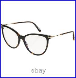 TOM FORD TF5994B 052 Brown Magnetic Clip On Blue Block Optical Sunglasses 5994