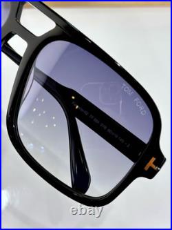 TOM FORD TF884 Black-Frame Aviator Sunglasses 60-18-140