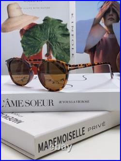 TOM FORD Tortoiseshell Frame with Brown Lenses, Oval Sunglasses