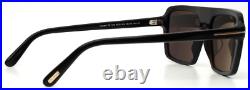 TOM FORD Vincent TF1176 ECO 01A Black Mens Square Sunglasses 56-15-145 B44 TOM FORD Vincent TF1176 ECO 01A Black Mens Square Sunglasses 56-15-145 B44
