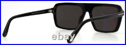 TOM FORD Vincent TF1176 ECO 01A Black Mens Square Sunglasses 56-15-145 B44 TOM FORD Vincent TF1176 ECO 01A Black Mens Square Sunglasses 56-15-145 B44