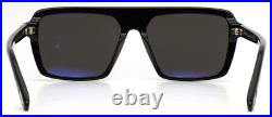 TOM FORD Vincent TF1176 ECO 01A Black Mens Square Sunglasses 56-15-145 B44 TOM FORD Vincent TF1176 ECO 01A Black Mens Square Sunglasses 56-15-145 B44