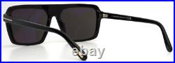 TOM FORD Vincent TF1176 ECO 01A Black Mens Square Sunglasses 56-15-145 B44 TOM FORD Vincent TF1176 ECO 01A Black Mens Square Sunglasses 56-15-145 B44