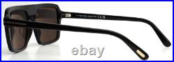 TOM FORD Vincent TF1176 ECO 01A Black Mens Square Sunglasses 56-15-145 B44 TOM FORD Vincent TF1176 ECO 01A Black Mens Square Sunglasses 56-15-145 B44