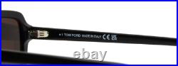 TOM FORD Vincent TF1176 ECO 01A Black Mens Square Sunglasses 56-15-145 B44 TOM FORD Vincent TF1176 ECO 01A Black Mens Square Sunglasses 56-15-145 B44