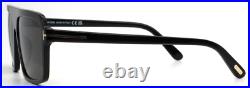 TOM FORD Vincent TF1176 ECO 01A Black Mens Square Sunglasses 56-15-145 B44 TOM FORD Vincent TF1176 ECO 01A Black Mens Square Sunglasses 56-15-145 B44