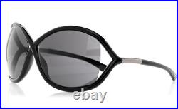 TOM FORD WHITNEY FT0009 199 Sunglasses Black Frame Smoke Lenses 64mm TOM FORD WHITNEY FT0009 199 Sunglasses Black Frame Smoke Lenses 64mm