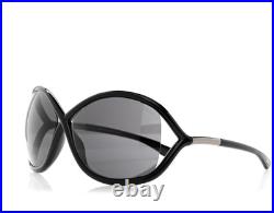 TOM FORD WHITNEY FT0009 199 Sunglasses Black Frame Smoke Lenses 64mm TOM FORD WHITNEY FT0009 199 Sunglasses Black Frame Smoke Lenses 64mm