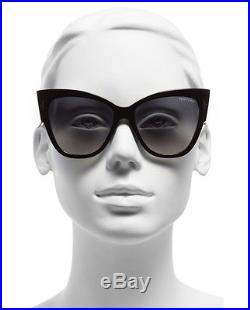 TOM FORD Women Fashion Large Oversized Anoushka Sunglasses FT0371 01Z Black