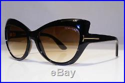 TOM FORD Womens Oversized Sunglasses Black Cat Eye Bardot TF 184 01F 24831