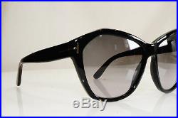 TOM FORD Womens Oversized Sunglasses Black Square Angelina TF 317 01B 27225
