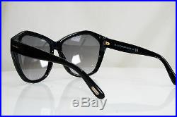 TOM FORD Womens Oversized Sunglasses Black Square Angelina TF 317 01B 27225