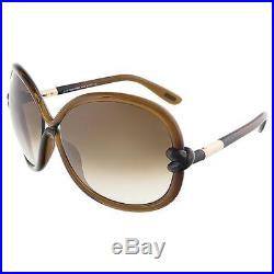 Tom Ford 4900 Womens Sonja Brown Oversized Fashion Round Sunglasses O/S BHFO