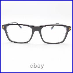Tom Ford 5682 B 001 Clip On Black Eyeglasses Authentic Frames Blue Block Lens