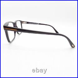 Tom Ford 5682 B 001 Clip On Black Eyeglasses Authentic Frames Blue Block Lens