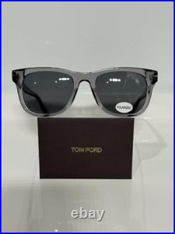 Tom Ford 5820 Crystal Gray Acetate Retro Custom Polarized Gray Sunglasses