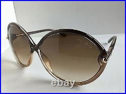 Tom Ford 63mm Brown Ombre Oversized Women's Sunglasses T1