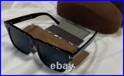 Tom Ford 906 Sunglasses Black Frame/Brown Polarized Lens