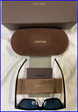 Tom Ford 906 Sunglasses Black Frame/Brown Polarized Lens
