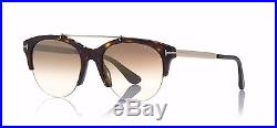 Tom Ford ADRENNE FT 0517 dark havana gold/brown mirror (52G C) Sunglasses