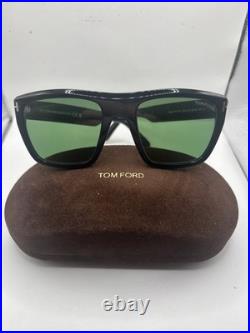 Tom Ford ALBERTO FT 1077 Shiny Black/Green (01N) Sunglasses Authentic Brand New