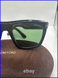 Tom Ford ALBERTO FT 1077 Shiny Black/Green (01N) Sunglasses Authentic Brand New