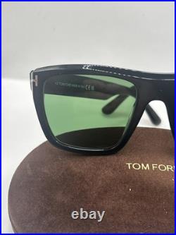 Tom Ford ALBERTO FT 1077 Shiny Black/Green (01N) Sunglasses Authentic Brand New