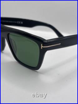 Tom Ford ALBERTO FT 1077 Shiny Black/Green (01N) Sunglasses Authentic Brand New