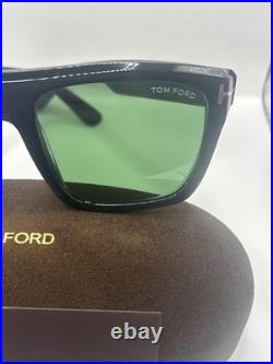 Tom Ford ALBERTO FT 1077 Shiny Black/Green (01N) Sunglasses Brand New Green Lens
