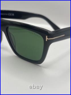 Tom Ford ALBERTO FT 1077 Shiny Black/Green (01N) Sunglasses Brand New Green Lens