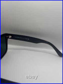 Tom Ford ALBERTO FT 1077 Shiny Black/Green (01N) Sunglasses Brand New Green Lens