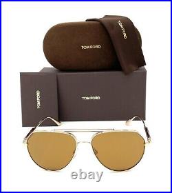 Tom Ford ANDES FT0670 28E Rose Gold / Brown 61mm Sunglasses TF0670