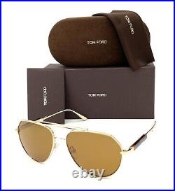 Tom Ford ANDES FT0670 28E Rose Gold / Brown 61mm Sunglasses TF0670