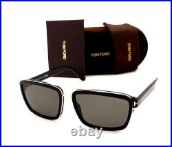 Tom Ford ANDRES FT0780 01D Black / Smoke Polarized 58mm Sunglasses