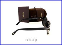 Tom Ford ANDRES FT0780 01D Black / Smoke Polarized 58mm Sunglasses