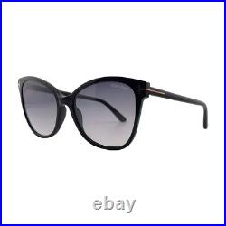Tom Ford ANI FT0844 01B Black Cat Eye Women's Sunglasses 58mm 18mm 140mm