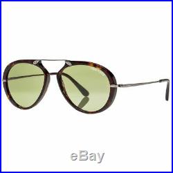 Tom Ford Aaron Men's Sunglasses With Green Lens FT0473 52N