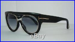 Tom Ford Alana FT 360 01B BLACK Sunglasses Grey Gradient Lenses Size 55