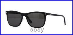 Tom Ford Alasdhair FT0526 526 02A Matte Black Sunglasses Sonnenbrille Grey Lens