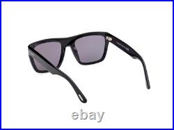 Tom Ford Alberto FT1077 N 01D Shiny Black Smoke Polarized 55 mm Men's Sunglasses