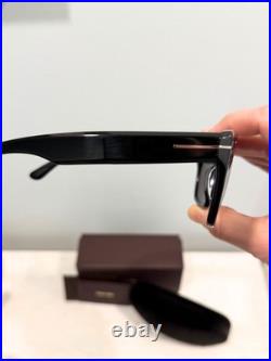 Tom Ford Alberto Rare Shiny Black/Smoke Polarized Square Men's Sunglasses