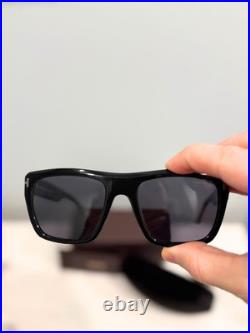 Tom Ford Alberto Rare Shiny Black/Smoke Polarized Square Men's Sunglasses